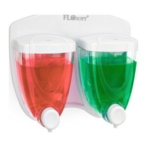 Dispensador de Sabão em Líquidos Duplo 350 + 350 ml Flora