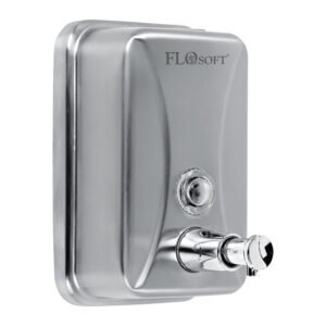 Dispensador de Sabões Líquidos em inox 500 ml Flora