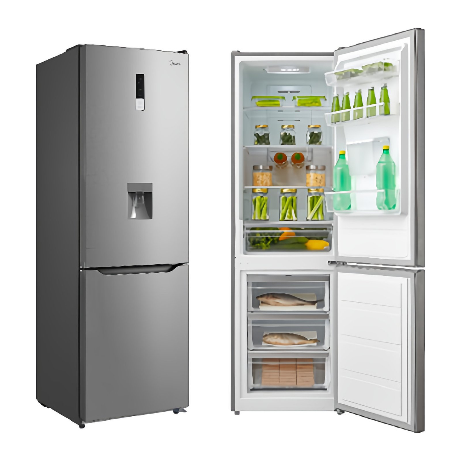 Frigorífico Combinado (Geleira) 2 Portas Midea Inox