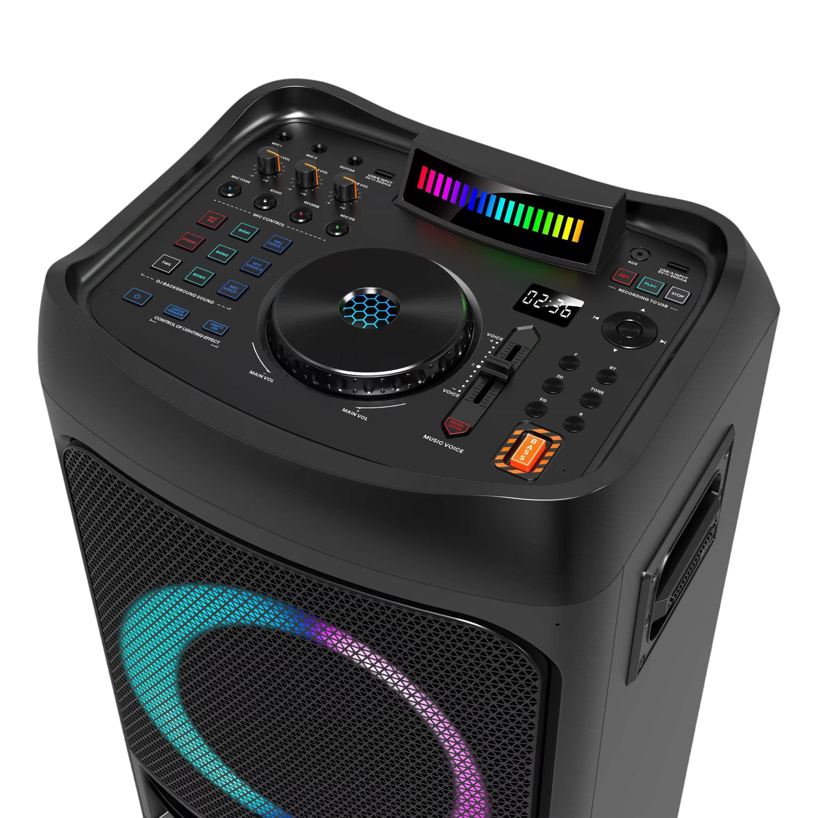 Coluna Portátil Dj Party Rocker 400W.Hisense
