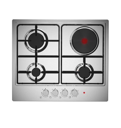 Placa de Encastre a Gás 3 Bocas a gás + 1 Placa 60cm (Midea).Hpr