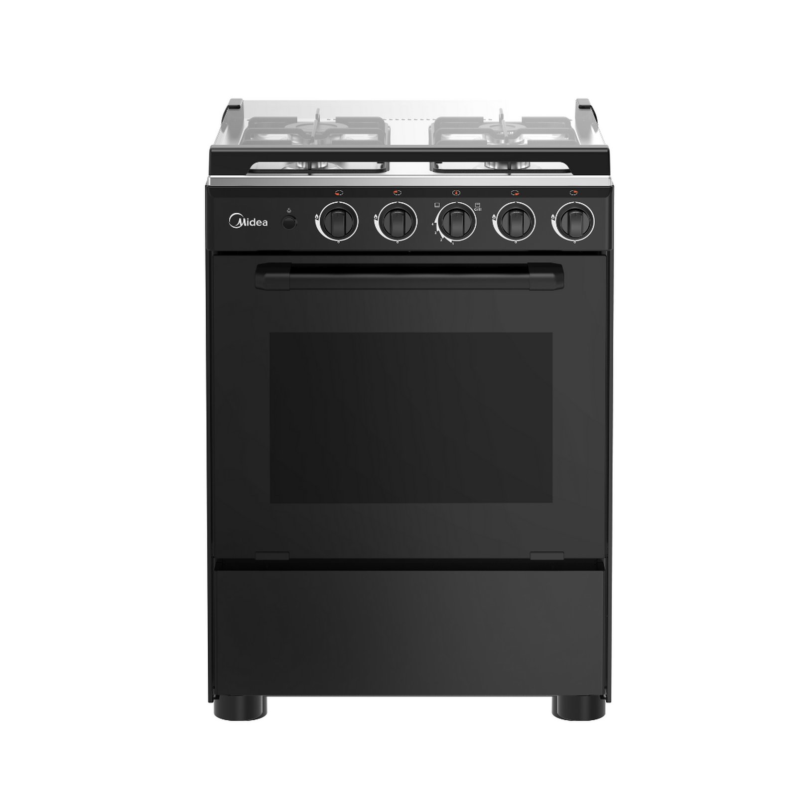 Fogão a Gás 4 Bocas 60X60 Preto Midea