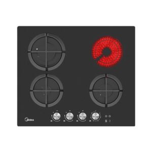 Placa 4 bocas a gás – Placa 4 bocas a gás +1 Placa Eléctrica Clea Inox – foto 4