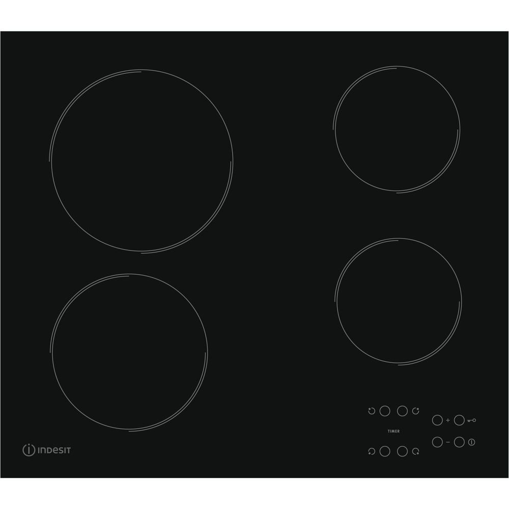 Placa Vitrocerâmica 4 queimadores 60cm Indesit
