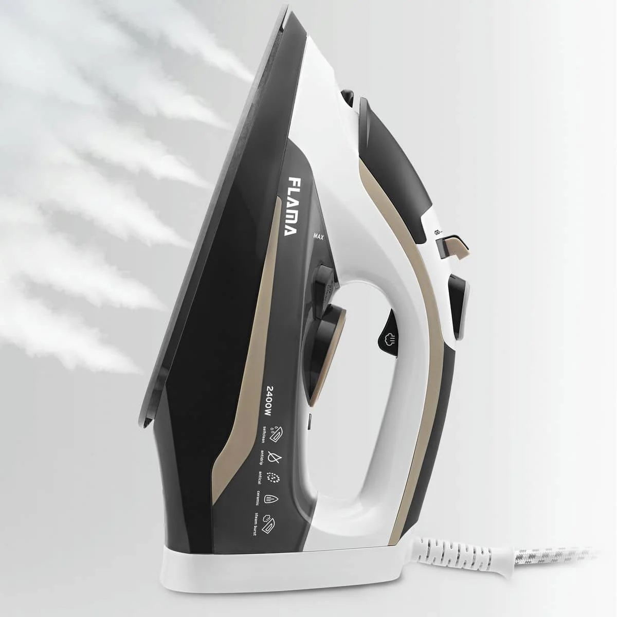 Ferro de Engomar Roupa a Vapor 2400w Flama