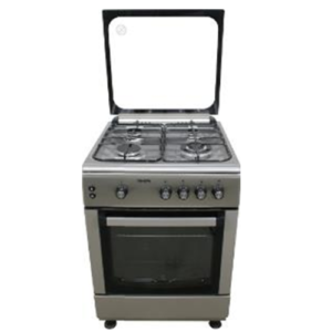 Fogão Cinza Metálico 4 Bocas a Gás (1 Wok) Tensai