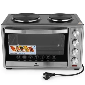 Forno Eléctrico Preto + 2 Bocas Eléctrica 30L Fizzen