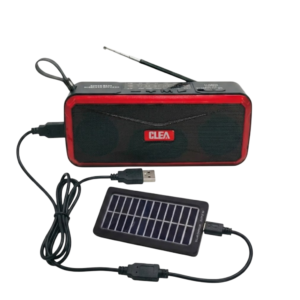 Rádio Solar FM/AM/SW de 3 Bandas, Bluetooth,1200mAh.Clea