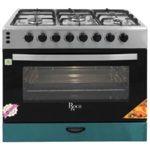 Fogão a Gás 5  Bocas 90x90cm Inox Roch