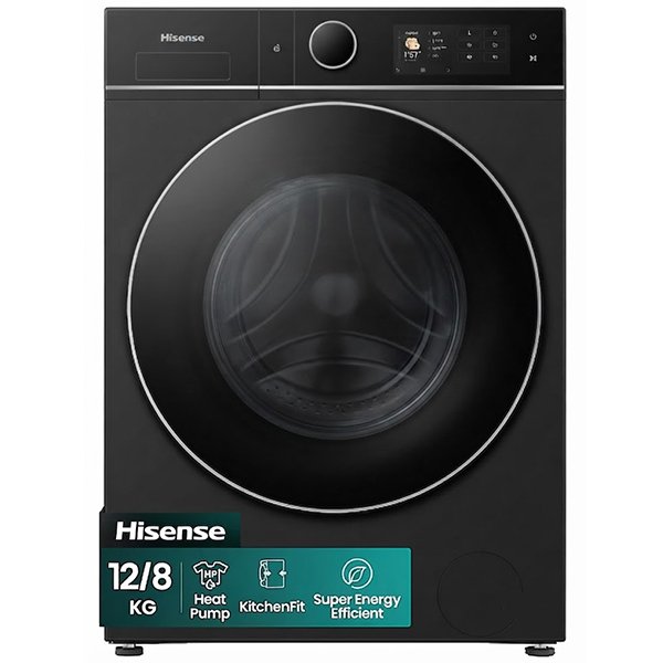 Máquina Automática de Lavar e Secar Roupa 12/8 Kg Hisense