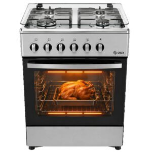 Fogão a Gás e Forno, 4 Bocas, Forno 52L Cinza