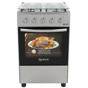 Fogão a Gás 4 Bocas com Forno 52L Cinza