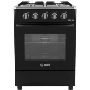 Fogão a Gás 4 Bocas com Forno 80L Preto