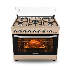 Fogão a Gás e Forno, 5 Bocas, 2 Fornos 125l, Com Isqueiro . - vista de estúdio