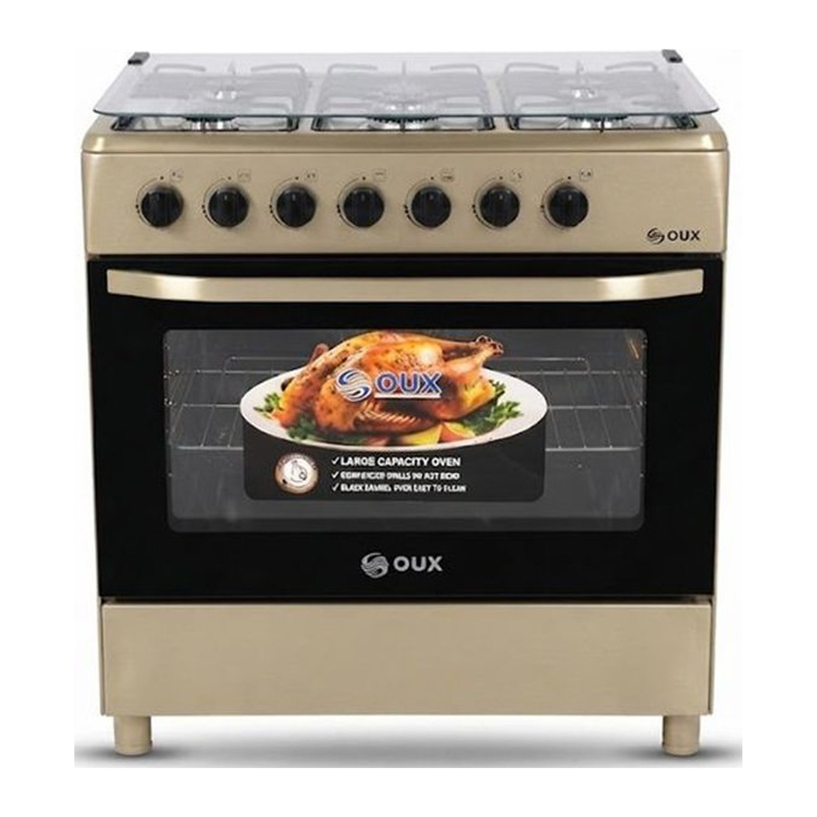Fogão a Gás e Forno 5 Bocas Forno 105L Oux .