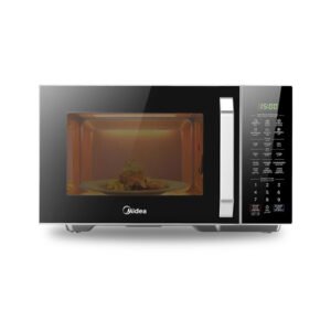 Microonda 25L Preta  Midea - vista em fundo branco