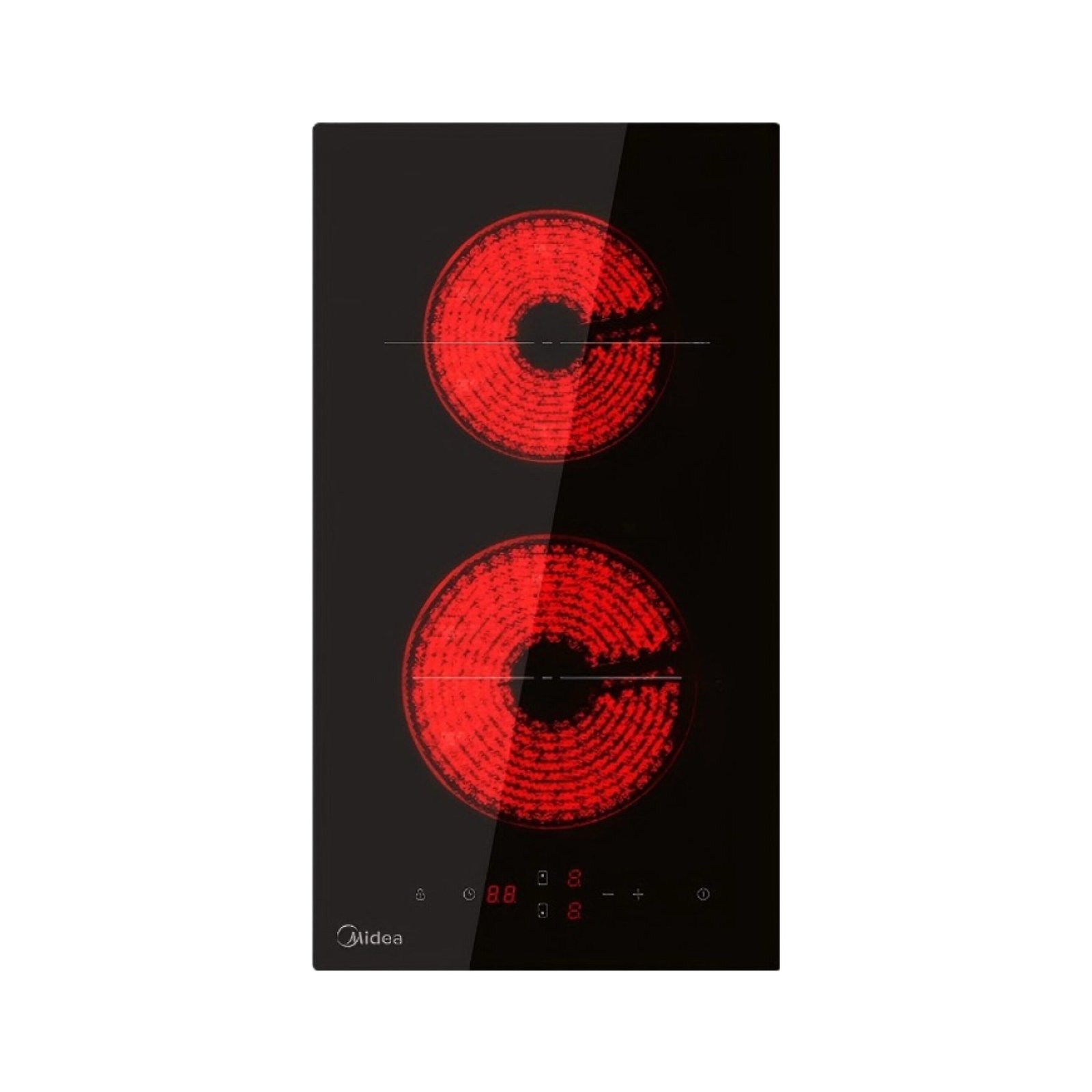 Placa Vitrocerâmica 30cm, 2 Bocas Midea