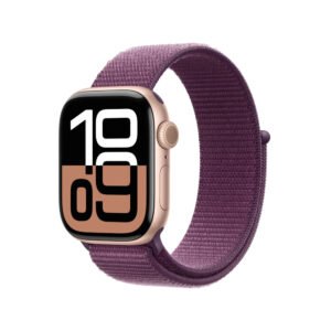 Apple Watch SERIES10 GPS42MM Rosa Gold AL C/Plum Sport Loop