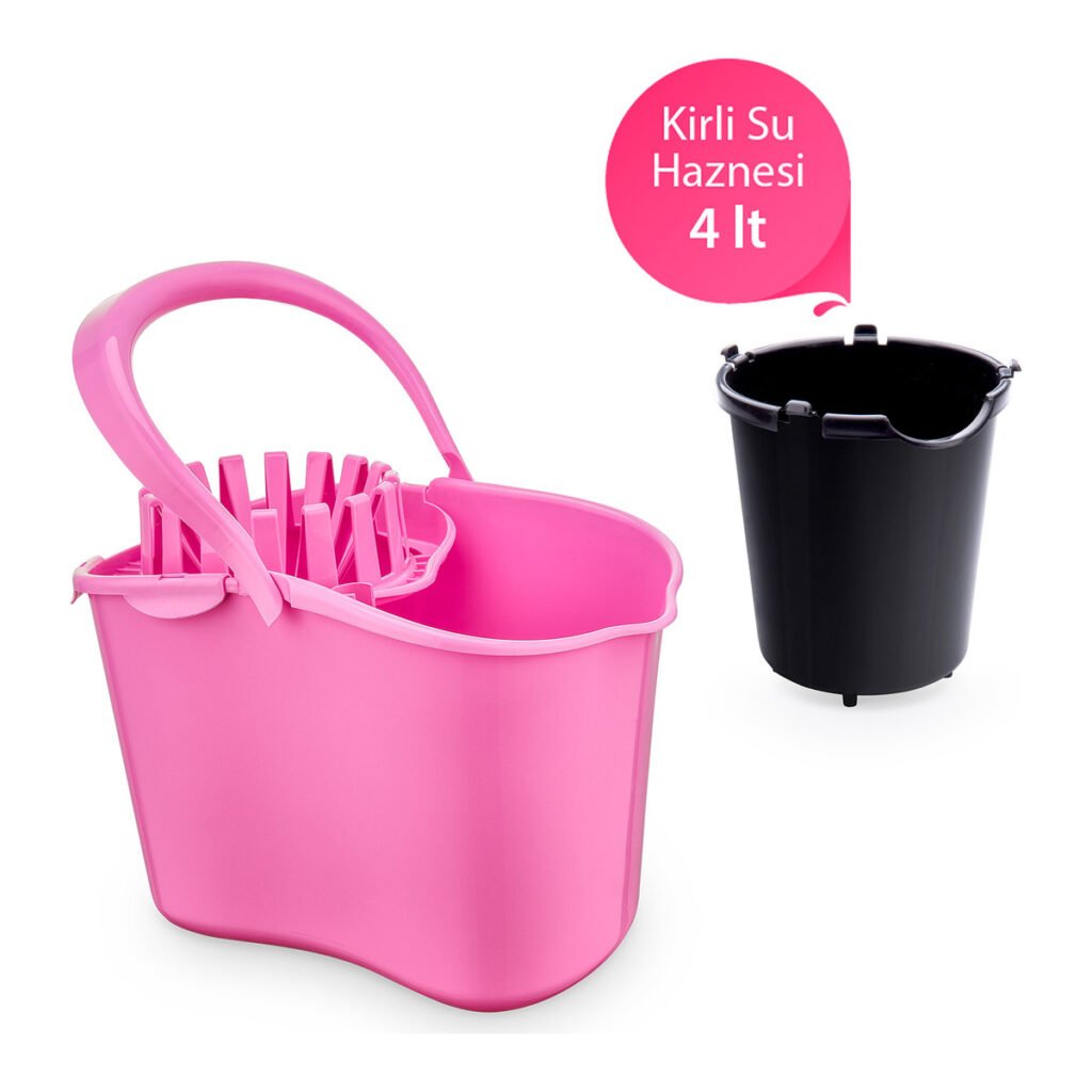 Balde de limpeza com espremedor 15 l – Balde de Limpeza com Espremedor 15 L & Balde de Esgoto Flora – foto 1