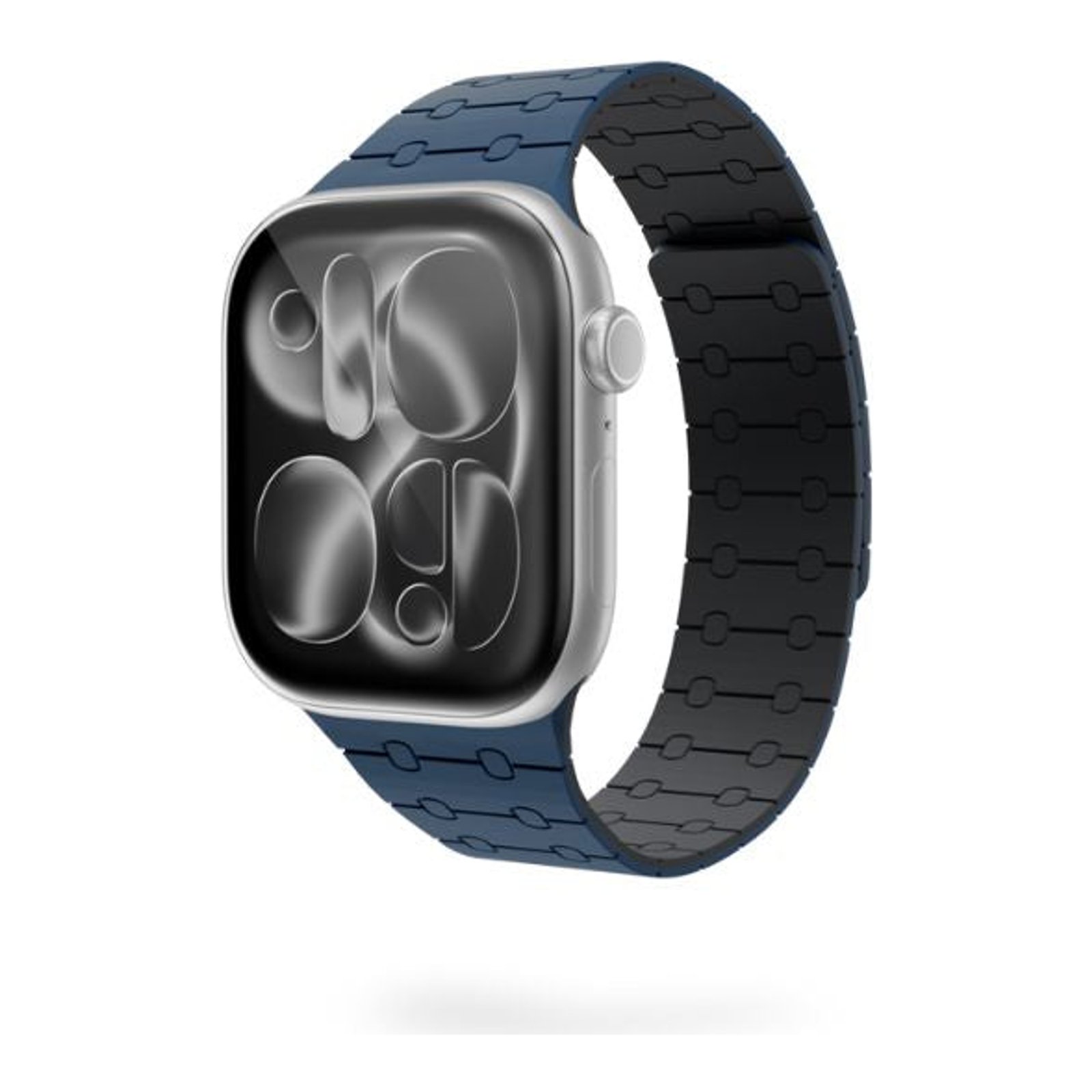 Bracelete (Mag) Silicone P/Apple Watch (38-42MM)-AZUL (Ep) Epico