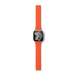 Bracelete (Mag) Silicone P/Apple Watch (42-49MM)-LARANJA (Ep – imagem 4