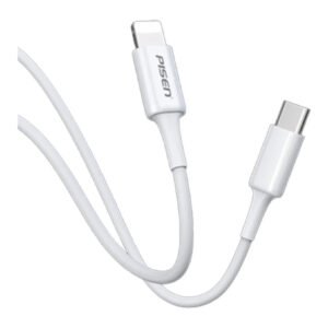 Cabo USB-C p/ Lightning Pisen MR White (1M) – Branco