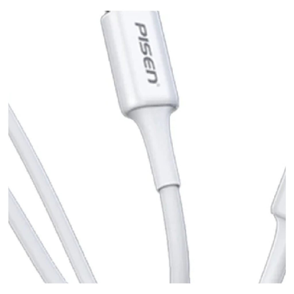 Cabo usb c – Cabo USB-C p/ Lightning Pisen MR White 1M - Branco – foto 2