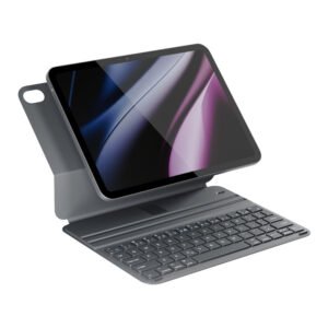 Capa E Teclado Retroiluminado p/ iPad Pro 11″ M4 – Cinza (Ep Epico