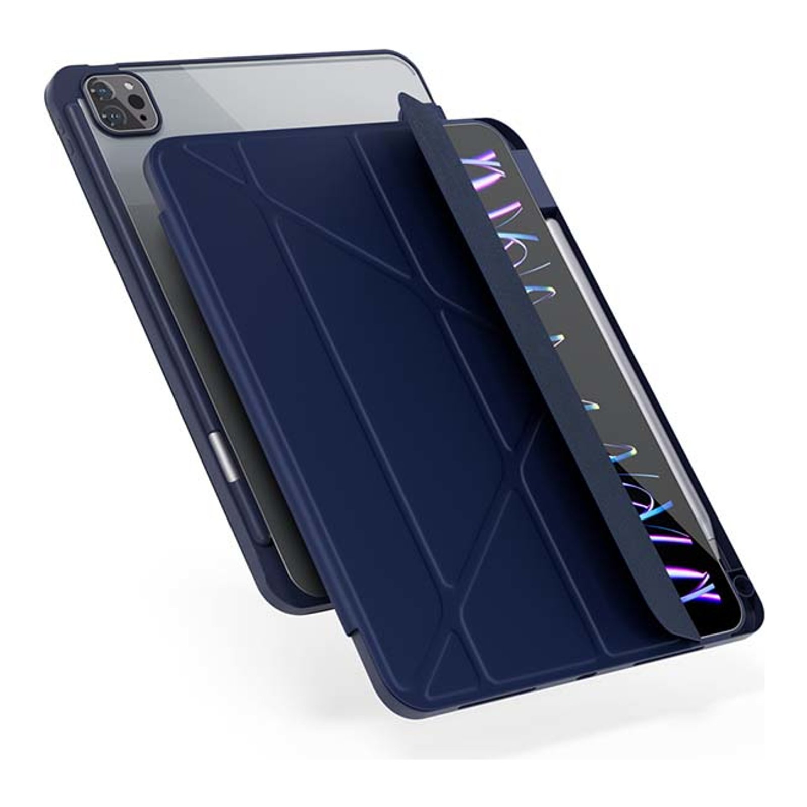 Capa Flip p/ iPad PRO11″(2018-2022)/AIR10.9″M1/AIR11″M2-AZUL