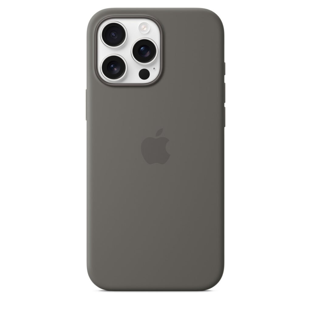 Capa Silicone C/Magsafe P/Iphone 16PRO Max-Cinz Pedra – imagem 2