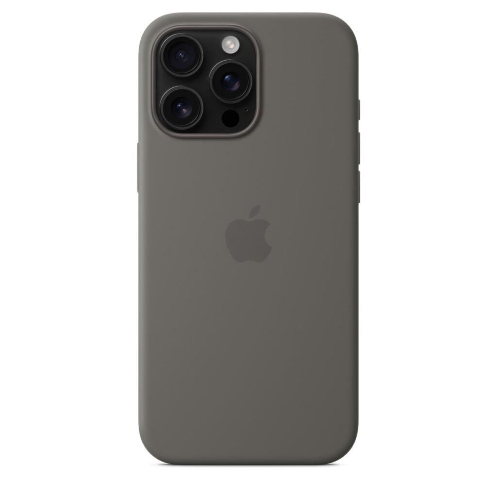 Capa Silicone C/Magsafe P/Iphone 16PRO Max-Cinz Pedra – imagem 3
