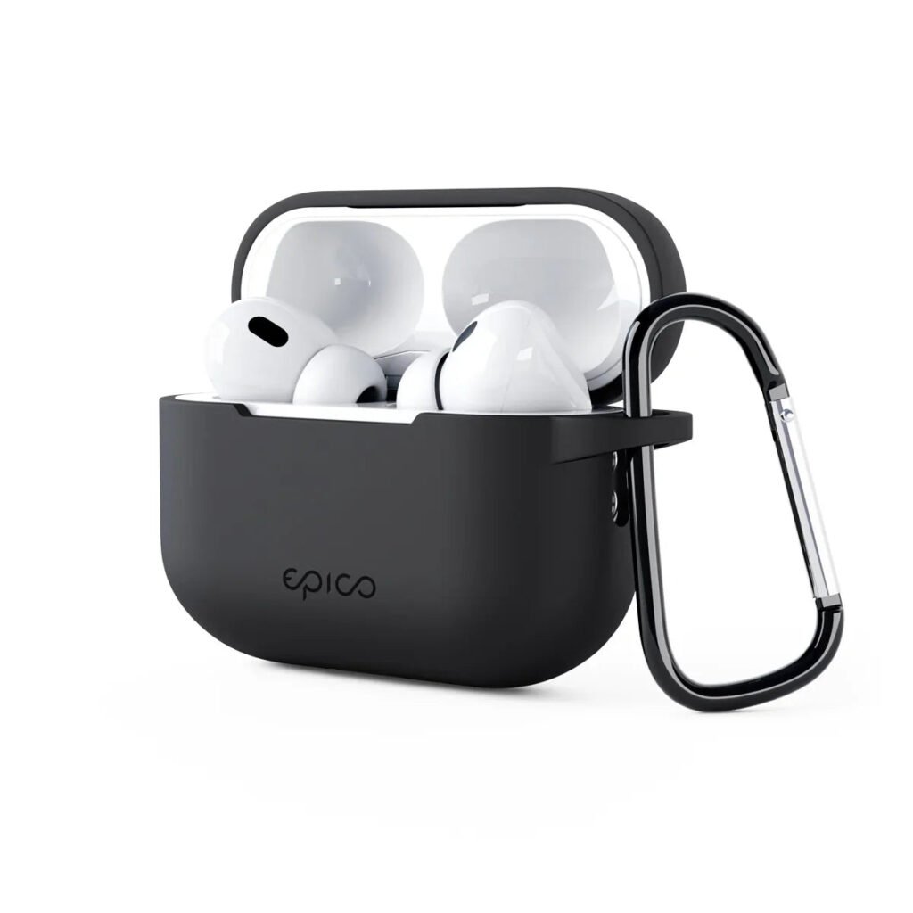 Capa silicone outdoor airpods pro – Capa Silicone Outdoor AirPods Pro 2 – Preta Ep Epico – foto 1