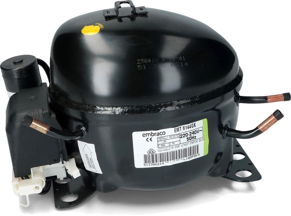 Compressor Embraco R404 EMT6144GK 1/6 Alta Embraco Aspera