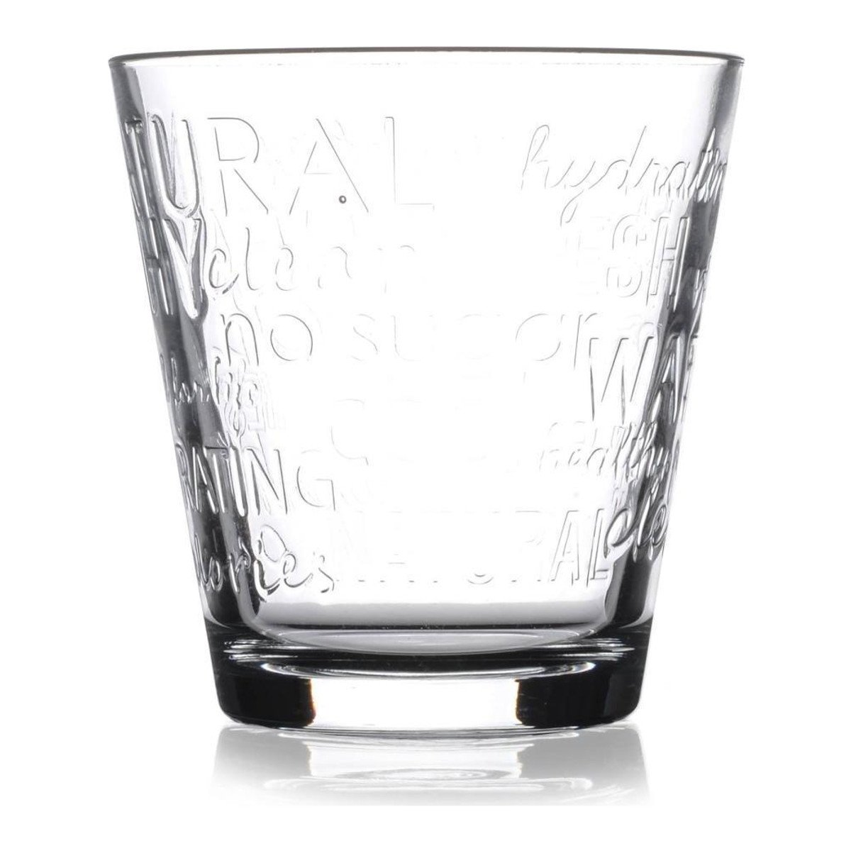 Copo de Refrigerante com Letras City Pop 250 ml Paşabahçe