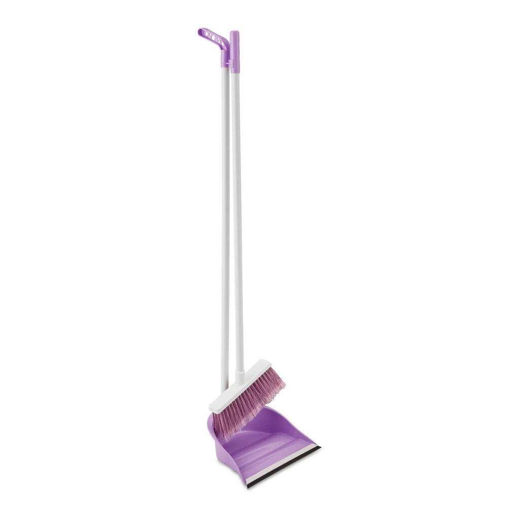 Eco Lale Vassoura com Pá de Lixo com Cabo e Borracha Flora Eco Lale Vassoura com Pá de Lixo com Cabo e Borracha Flora