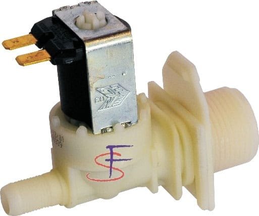 Electroválvula Simples 180° – Ø12mm com Fix. Quadrada Bosch