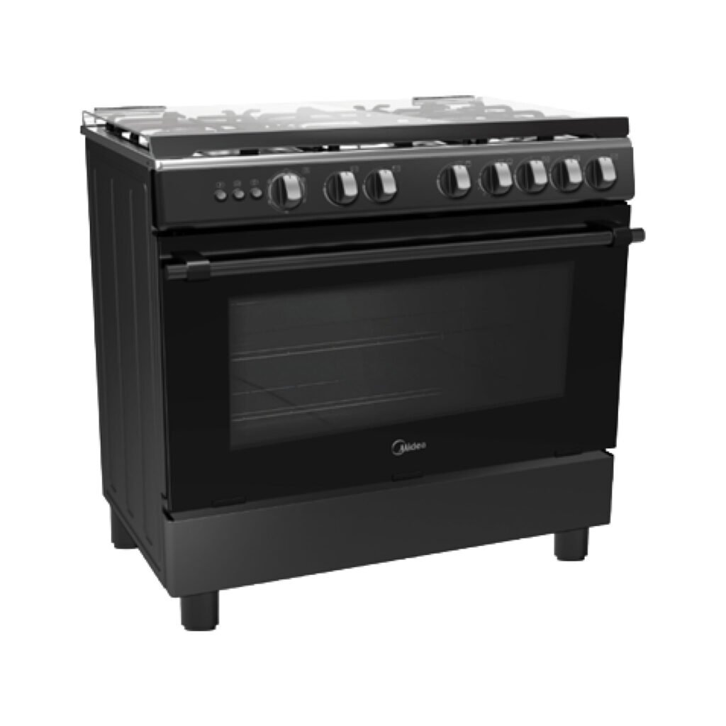 Fogão a gás 5 bocas 90x60 – Fogão a Gás 5 Bocas 90x60 Preto Midea – foto 1