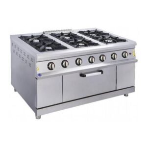 Fogão a Gás de 6 Bicos – GPL com Forno a Gás Maxi VTL-GKF9030M