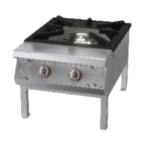 Fogão Industrial a Gás de 2 Queimadores (Modelo Stock Pot) – GPL Modelo 1