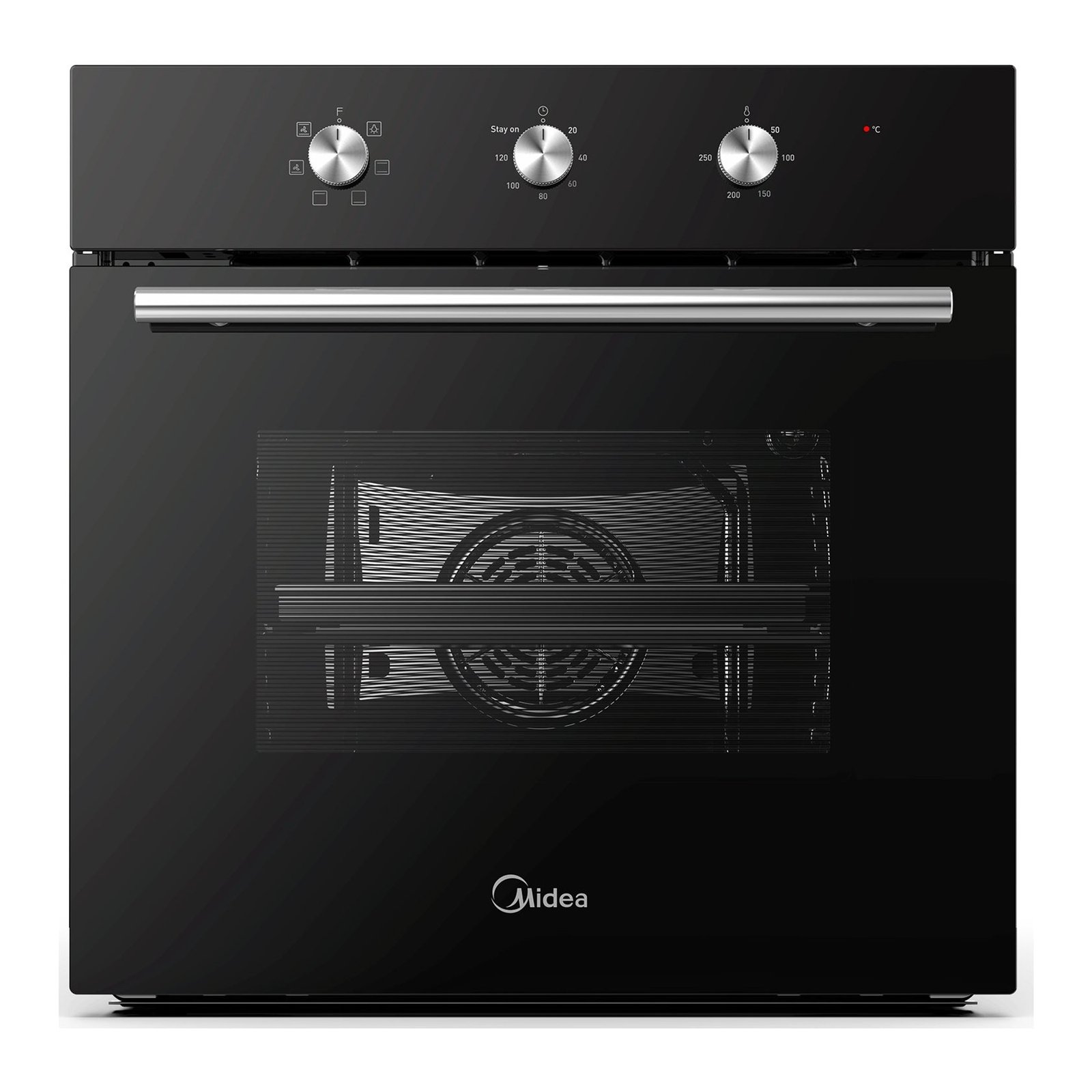 Forno de Encastre 60×60 Preto Midea 60M60M1