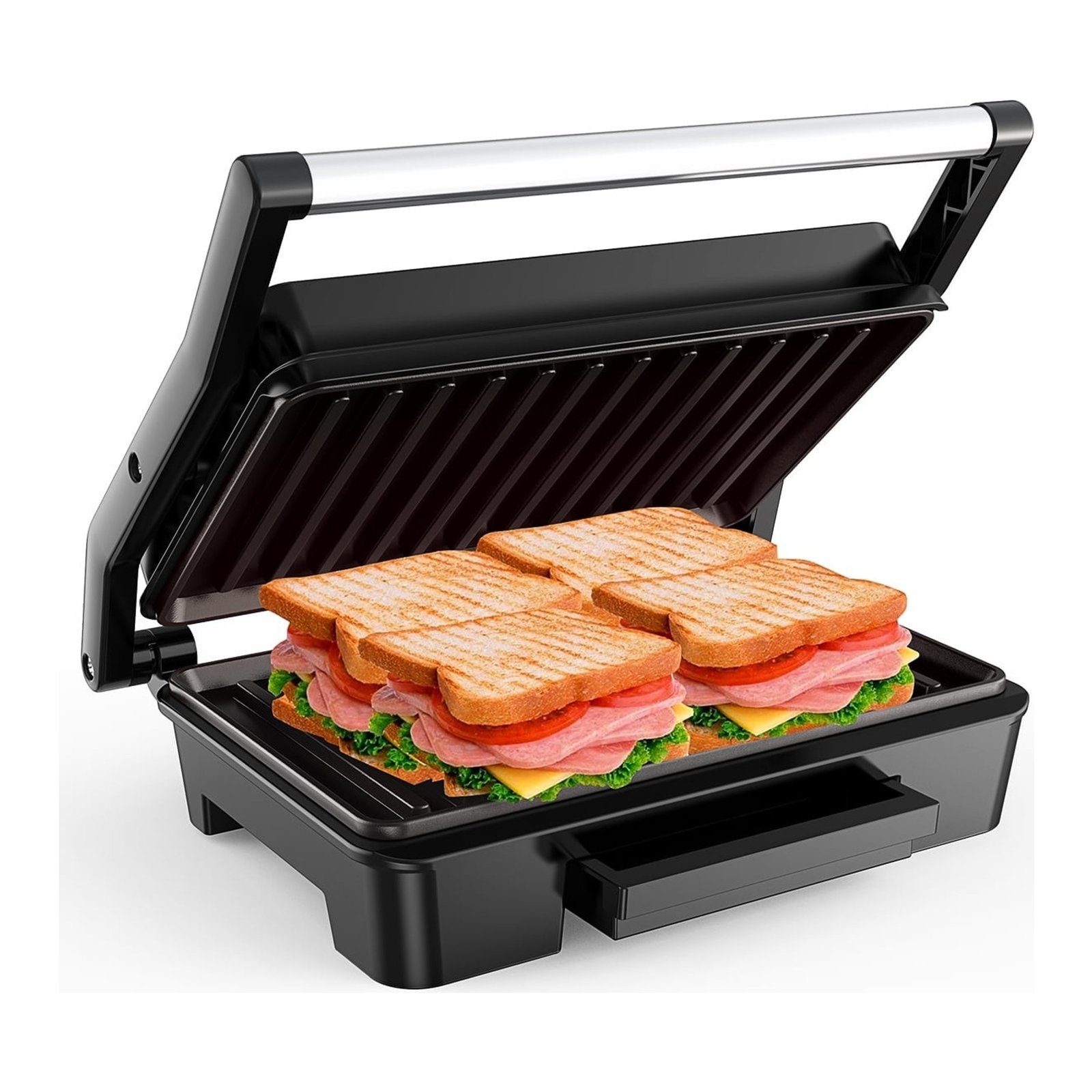 Grelhador Elétrico Panini 800W Inox Clea