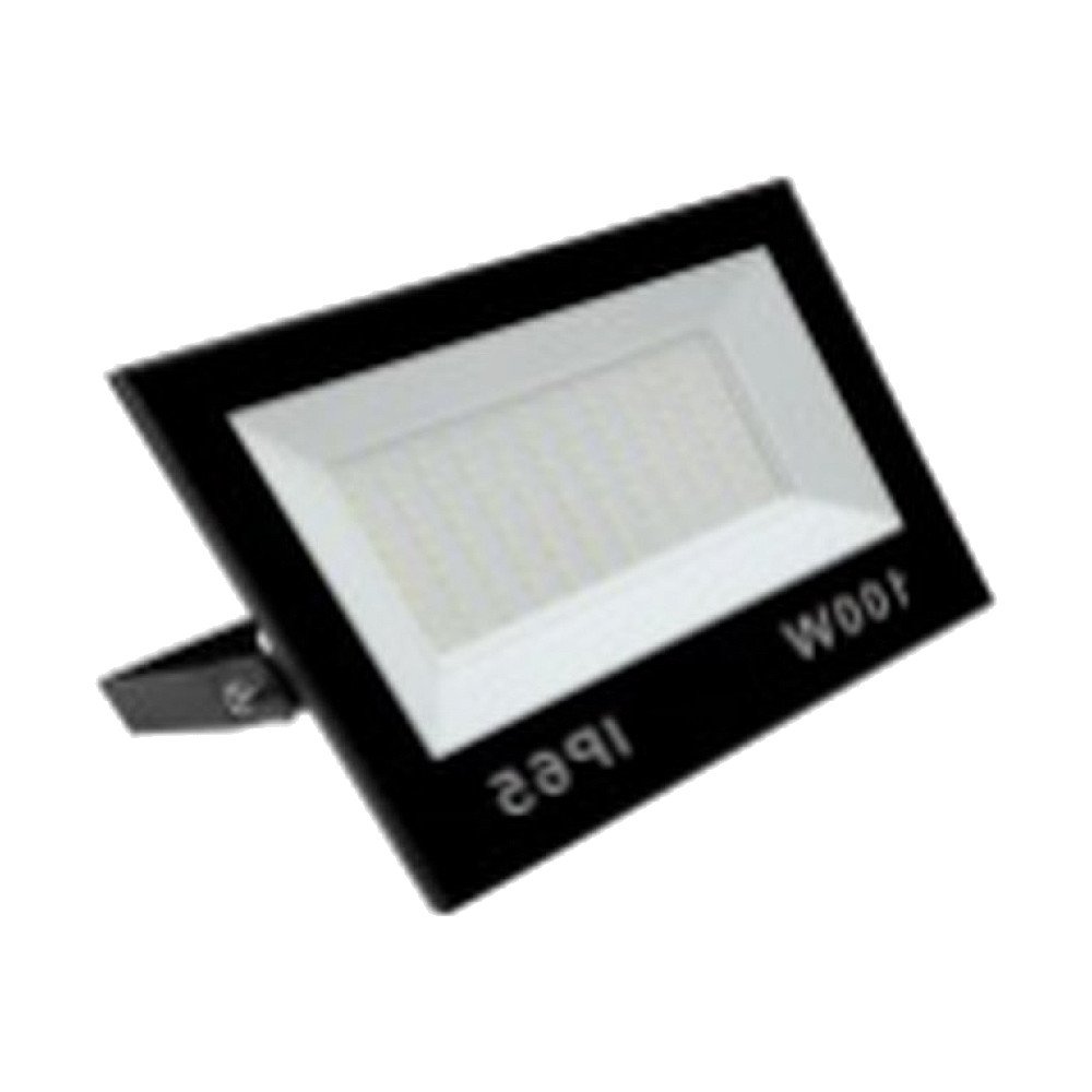 Holofote LED SMD Compacto Corpo Preto 100W