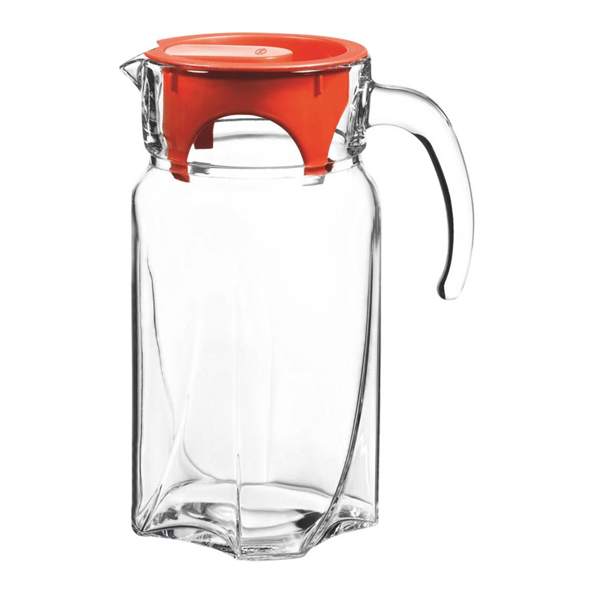 Jarra com Tampa Vermelha Luna 1.750 ml Paşabahçe
