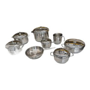 Jogo de Panelas Bonera Diamond Plus 14 Peças em Inox