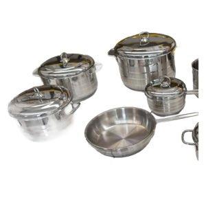 Jogo de Panelas Bonera Diamond Plus 14 Peças em Inox