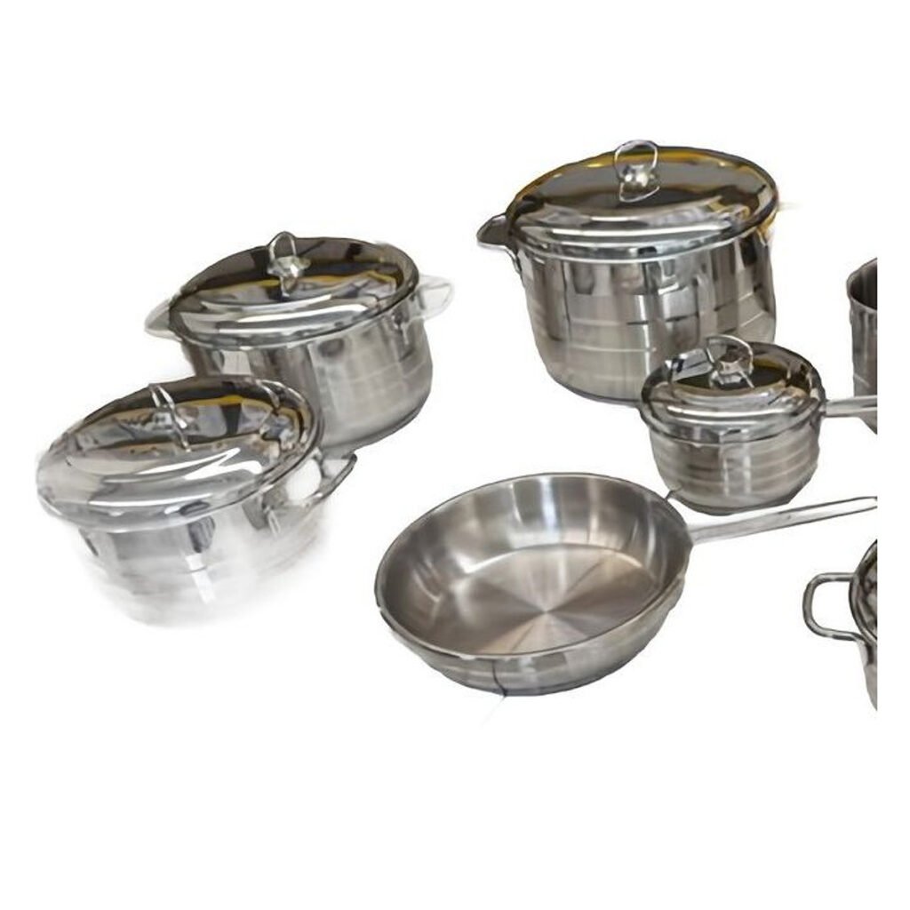 Jogo de panelas bonera diamond plus – Jogo de Panelas Bonera Diamond Plus 14 Peças em Inox – foto 1