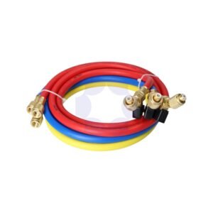 Kit Mangueiras (3 Un.) com Torneira Value 1/4″ X 45º 5/16″ 1500MM(R410A/R32)