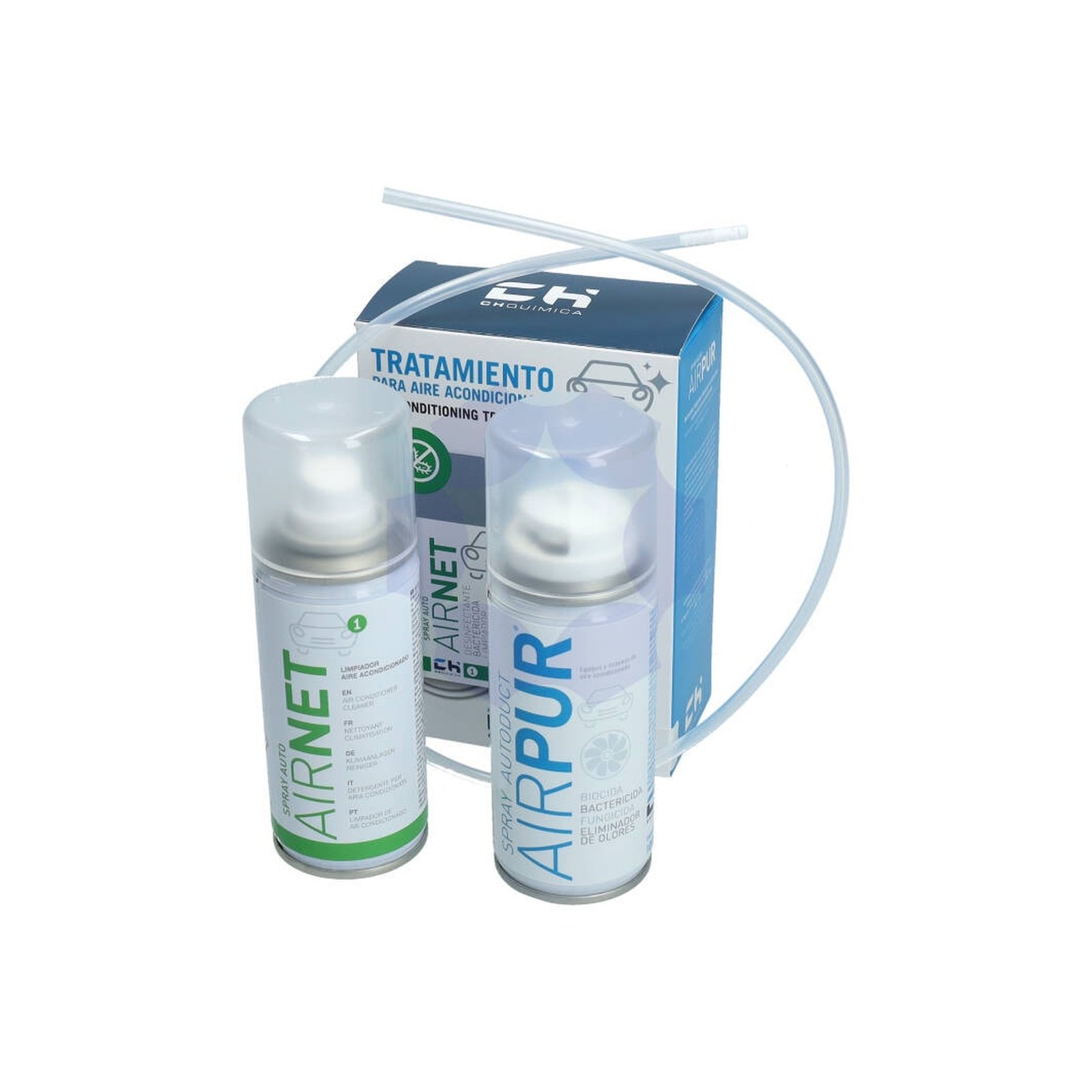 Kit Tratamento AR Condicionado “Auto” Airnet + Airpur (2×100 Ml)