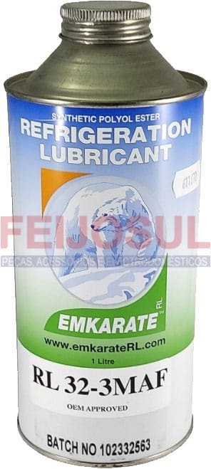 Óleo Sintético Emkarate RL32-3MAF para Refrigerantes Hfc, Hcfc, HFO
