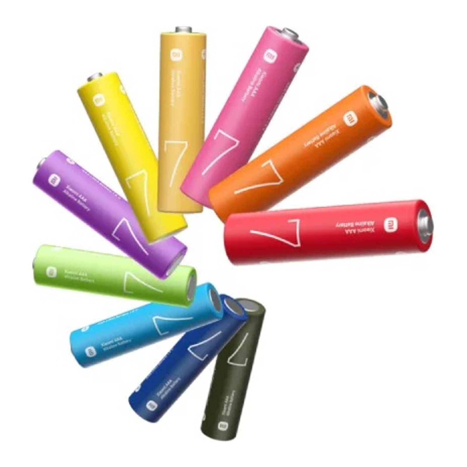 Pilhas Xiaomi AAA Rainbow Batteries (10 unidades)